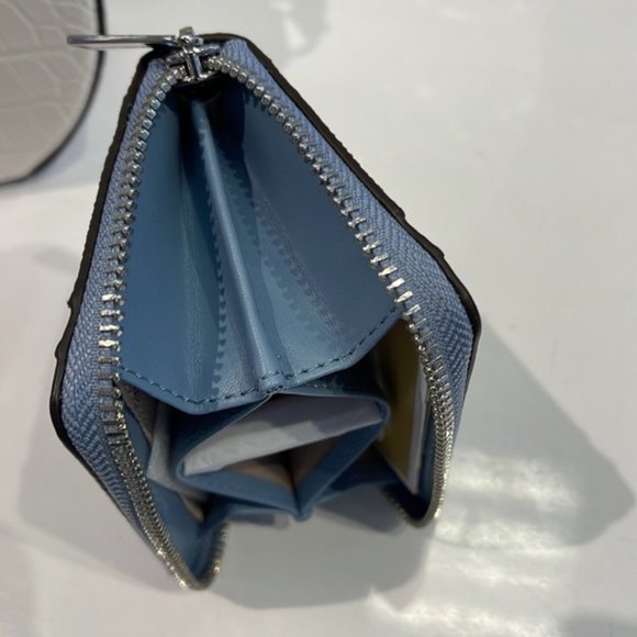 Michael Kors Jet Set Travel Medium Zip Around Card Case Chambray Multi - Picture 14 of 16